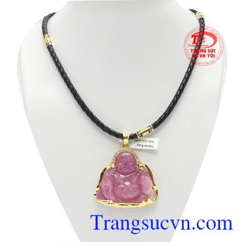 Bộ trang sức di lặc ruby thiên nhiên