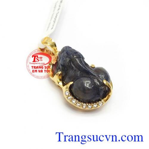 Mặt Dây Tỳ Hưu Sapphire Thịnh Vượng may mắn