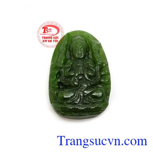 Phật bản mệnh tuổi tý ngọc bích là sản phẩm ngọc cẩm thạch thiên nhiên, sản phẩm đươc chế tác tinh tế, đẹp