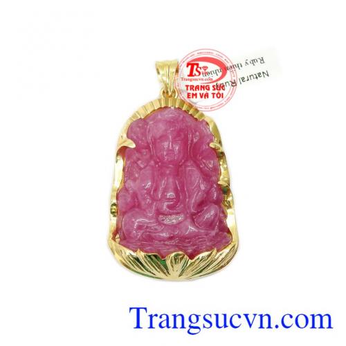 Mặt phật ruby thiên nhiên đẹp