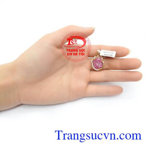 Mặt dây chuyền nữ Ruby thiên nhiên