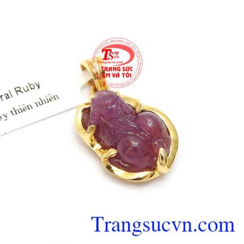 Mặt Dây Tỳ hưu bọc vàng 14k tài lộc