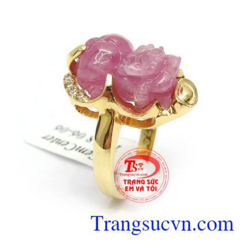 Nhẫn Tỳ Hưu Ruby Chiêu Tài