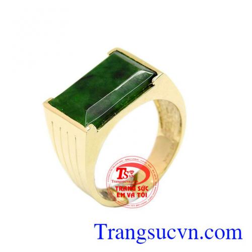 Nhẫn nam ngọc jadeite sang trọng