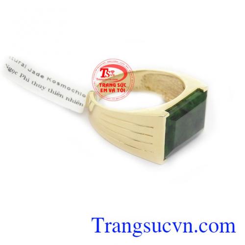 Nhẫn nam ngọc jadeite sang trọng