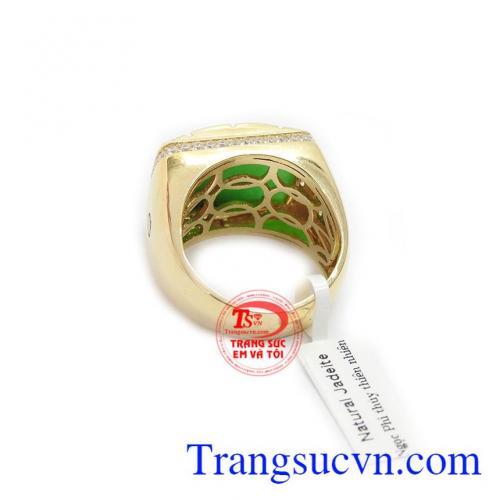 Nhẫn nam ngọc may mắn