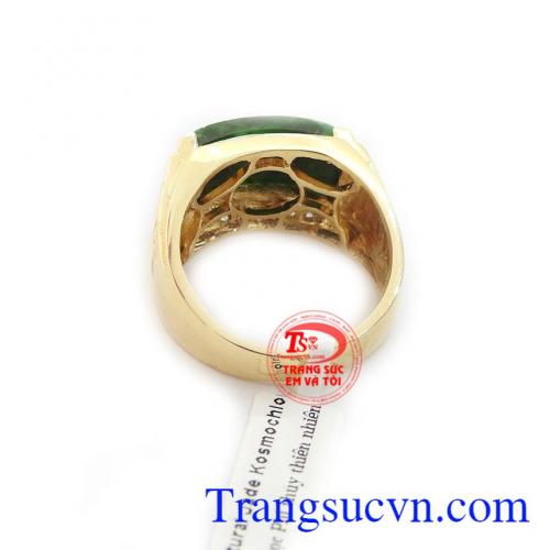 Nhẫn nam ngọc thịnh vượng 14k