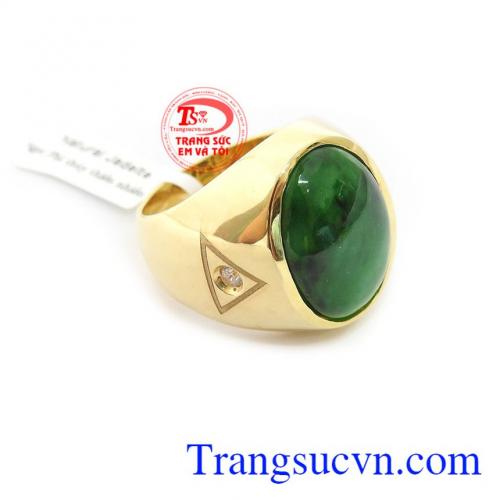 Nhẫn nam ngọc cẩm thạch cao cấp bảo hành 12 tháng, giao hàng nhanh trên toàn quốc