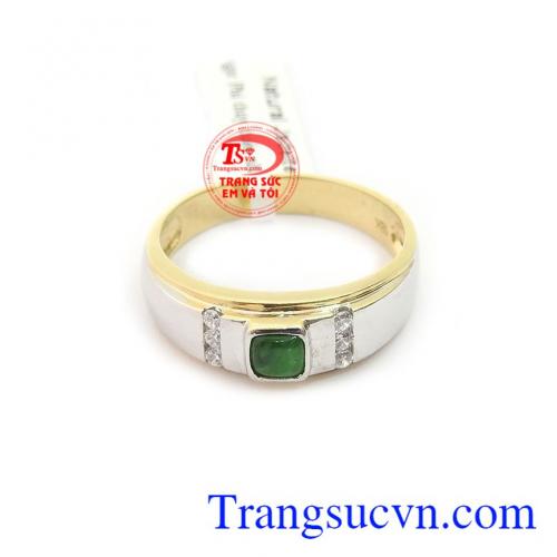 Ngọc cẩm thạch thiên nhiên mang ý nghĩa phong thủy, mang lại nhiều may mắn cho người đeo