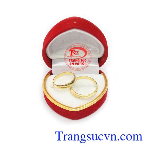Nhẫn cưới thủy chung 18k