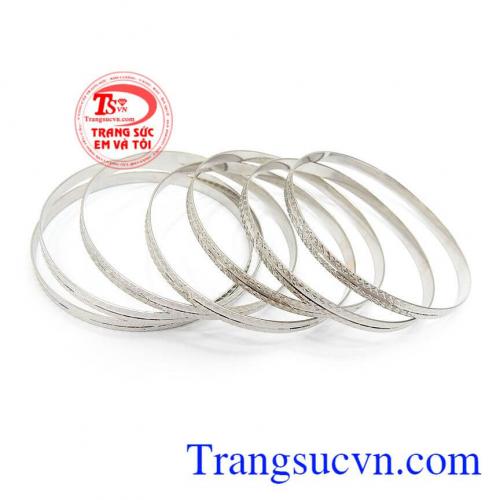 Vòng tuần vàng trắng sang trọng quý phái