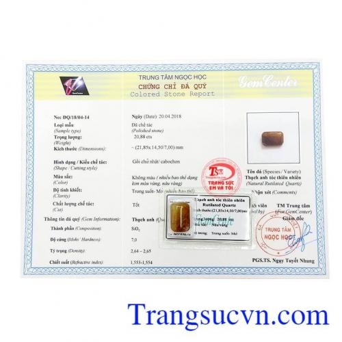 Sản phẩm có giấy kiểm định đá quý