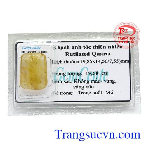 Viên thạch anh tóc mệnh kim