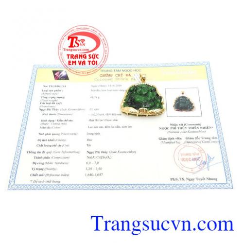 Giấy kiểm định đá quý từ trung tâm ngọc học