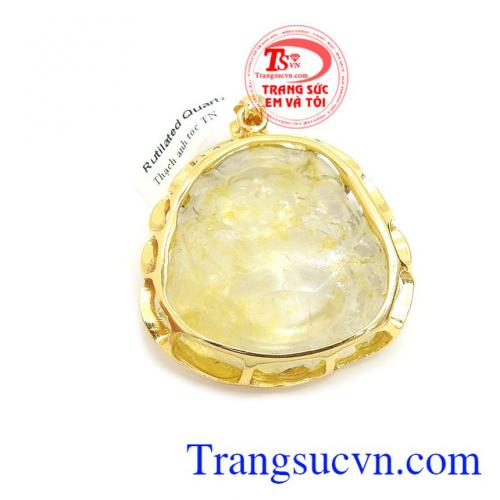 Mặt dây phật di lặc hạnh phúc bọc vàng 14k, bảo hành 12 tháng, có giấy kiểm định đá thiên nhiên, giao hàng nhanh trên toàn quốc
