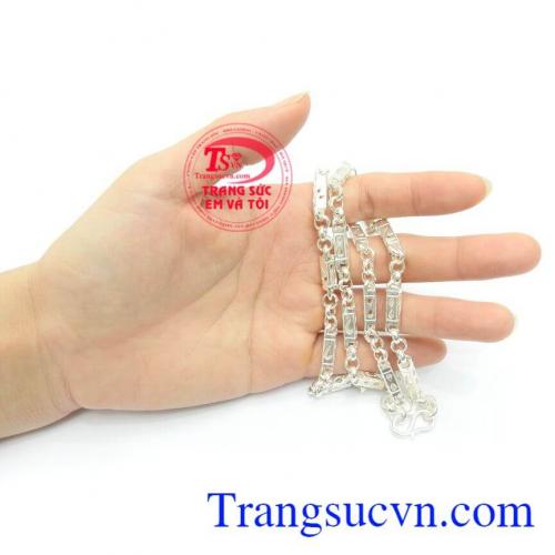 Dây Chuyền Bạc Nam Độc Đáo