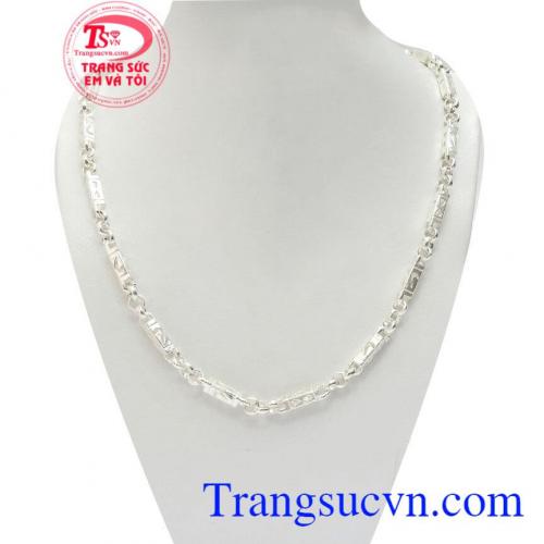 Dây Chuyền Bạc Nam Độc Đáo kiểu dáng thời trang độc đáo, chất lượng đảm bảo