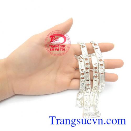 Dây chuyền bạc nam sang trọng