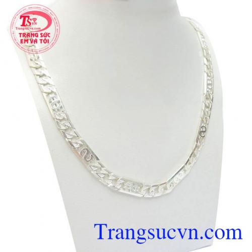 Dây Chuyền Nam Bạc May Mắn