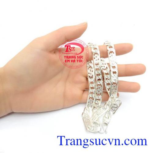 Dây Chuyền Nam Bạc May Mắn mẫu mã đẹp, chất lượng cao