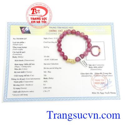 Giấy kiểm định đá quý từ trung tâm ngọc học