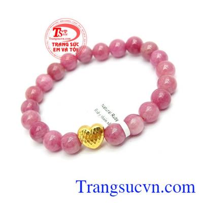 Chuỗi vòng tay ruby hạnh phúc