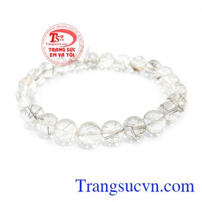 Chuỗi vòng tay thạch anh tóc nâu