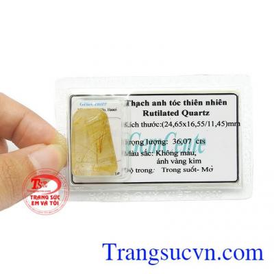 Thạch anh có thể kết hợp cùng vàng để làm mặt dây