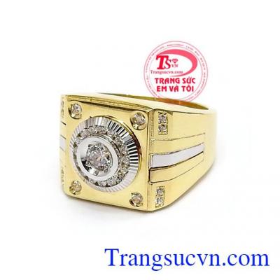 Nhẫn nam đính đá độc đáo mới lạ