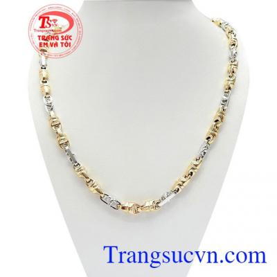 Dây Chuyền Nam Ý Mạnh Mẽ kiểu dáng thời trang, mạnh mẽ, sang trọng và phù hợp với nhiều phong cách thời trang khác nhau