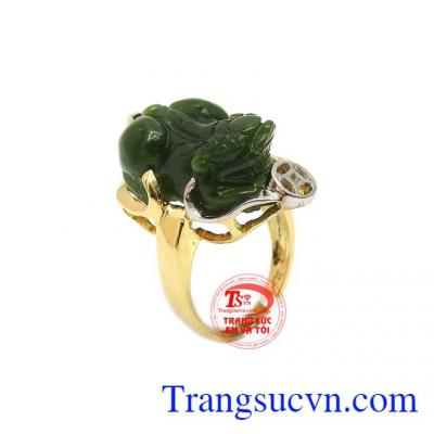Nhẫn tỳ hưu ngọc phỉ thúy tài lộc