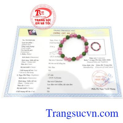 Giấy kiểm định đá quý từ trung tâm ngọc học