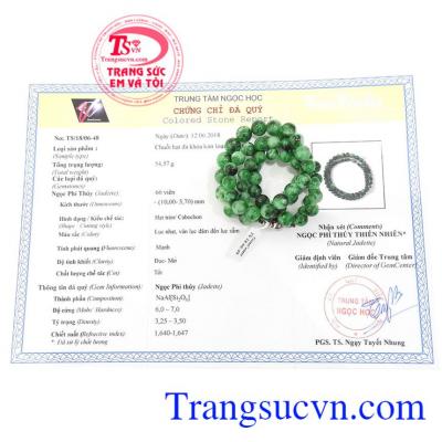 Giấy kiểm định đá quý từ trung tâm ngọc học