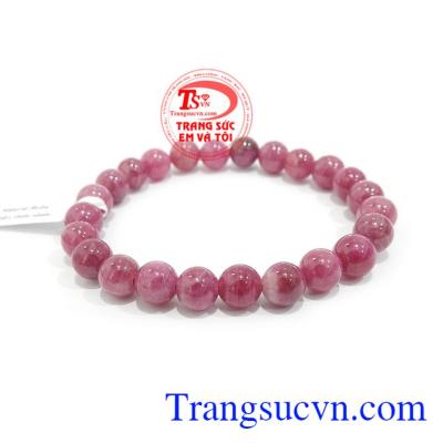 Vòng hạt ruby đỏ tím