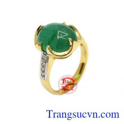 Nhẫn nữ ngọc lục bảo Emerald