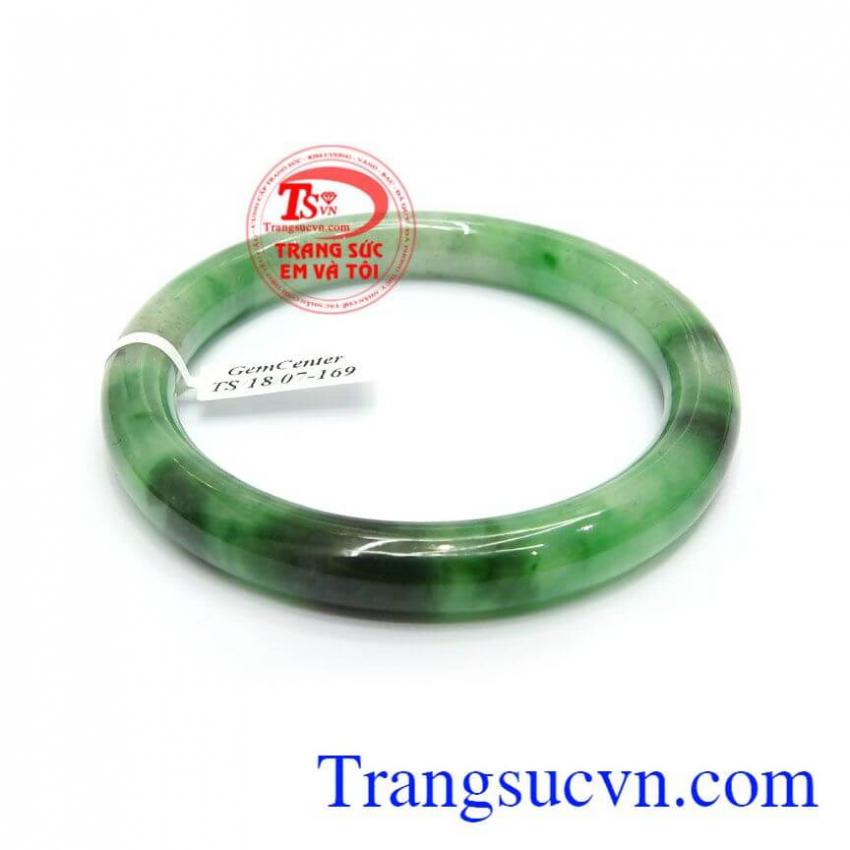 Ngọc cẩm thạch tự nhiên vòng tay