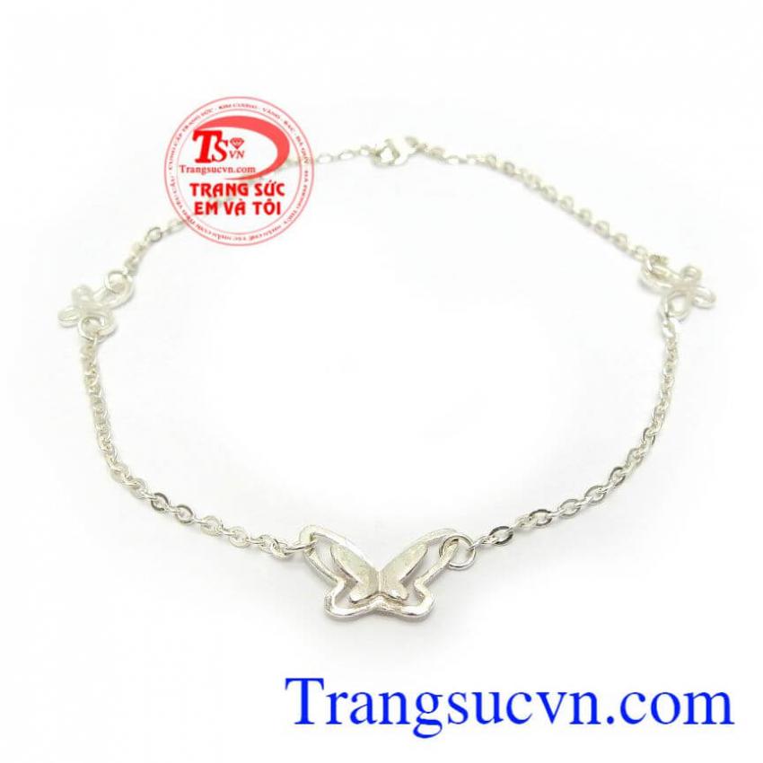 Lắc Chân Bạc Xinh Xắn