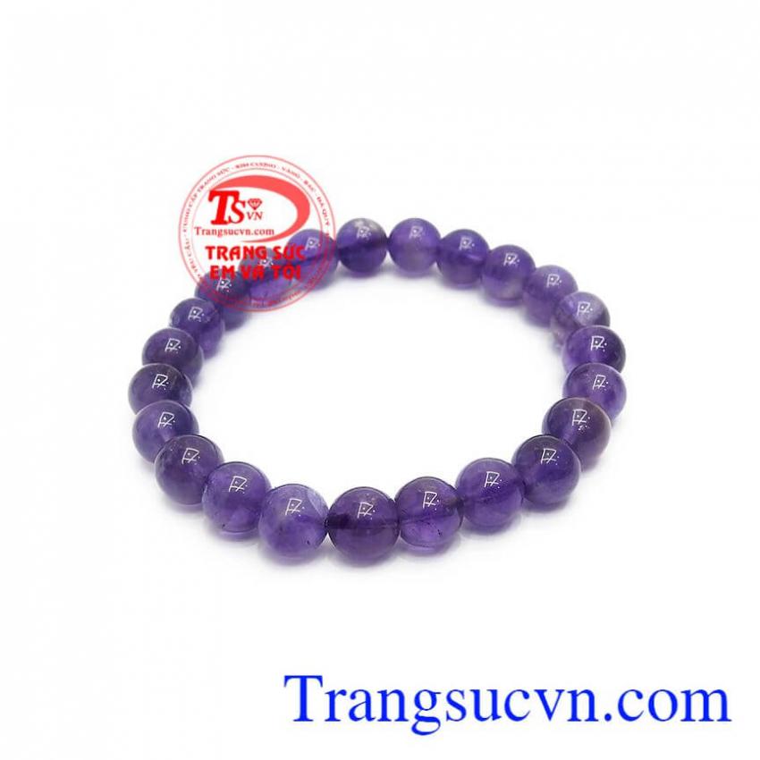 Chuỗi tay thạch anh tím 8mm