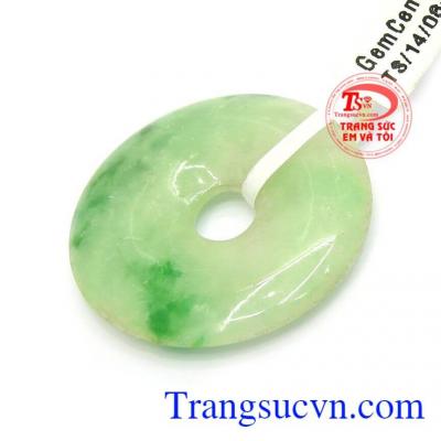 Mặt ngọc cẩm thạch thiên nhiên bình an, may mắn