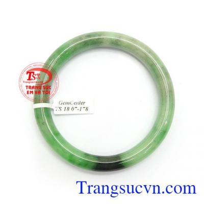 Vòng ngọc tự nhiên quý phái vòng tay ngọc cẩm thạch đẹp, càng đeo càng sáng, vân càng trong, giúp lưu thông khí huyết, tăng vận khí