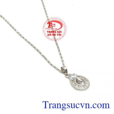 Mặt dây gắn đá nhân tạo sáng bóng, bền đẹp