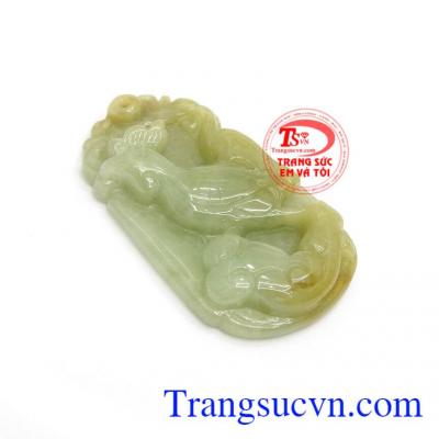 Mặt Ngọc Tuổi Dậu Bình An ngọc cẩm thạch thiên nhiên