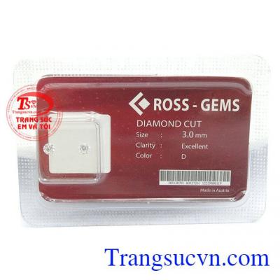 Kim Cương Nhân Tạo 3.0 ly màu sắc đẹp, chất lượng cao