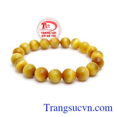 Chuỗi tay đá mắt hổ cao cấp là sản phẩm đẹp, không có vết. Đá mắt hổ đẹp, sáng bóng đem lại nhiều may mắn trong cuộc sống