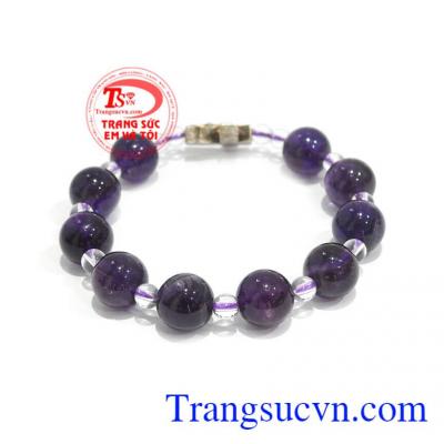 Chuỗi tay được làm từ thạch anh tím thiên nhiên