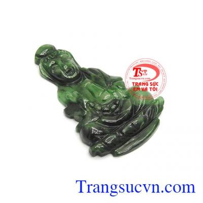 Phật Bà Quan Âm An Yên ngọc cẩm thạch thiên nhiên chạm khắc tinh xảo, sắc nét