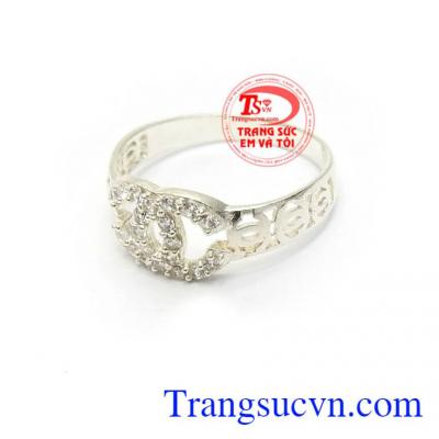 Nhẫn Bạc Chanel Phong Cách