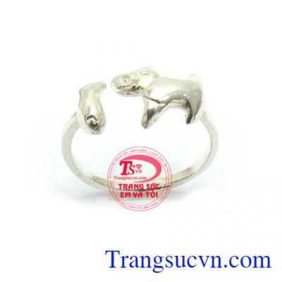 Nhẫn Nữ Bạc thời trang phong cách