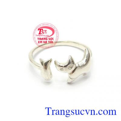 Nhẫn Bạc Nữ Độc Đáo