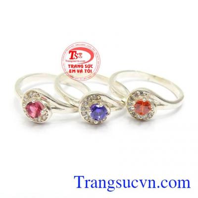 Nhẫn bạc nữ tinh xảo, cá tính